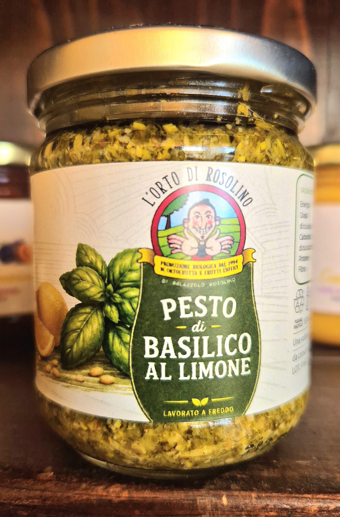 Pesto Bio Basilico e Limone 180 gr