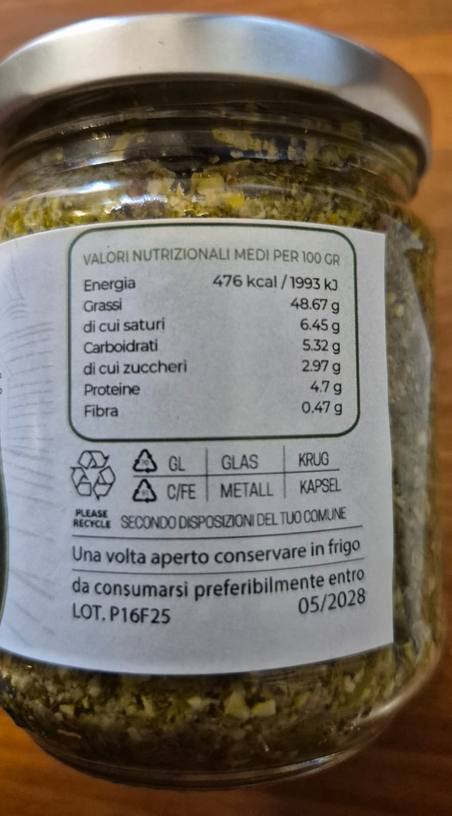 Pesto Bio Basilico e Limone 180 gr
