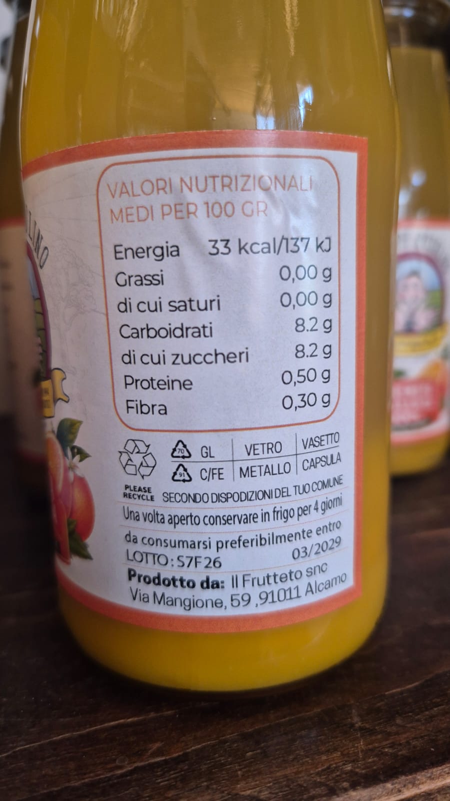 Spremuta di Mandarino Marzuddo Bio Siciliano | Senza Zuccheri Aggiunti 430 gr