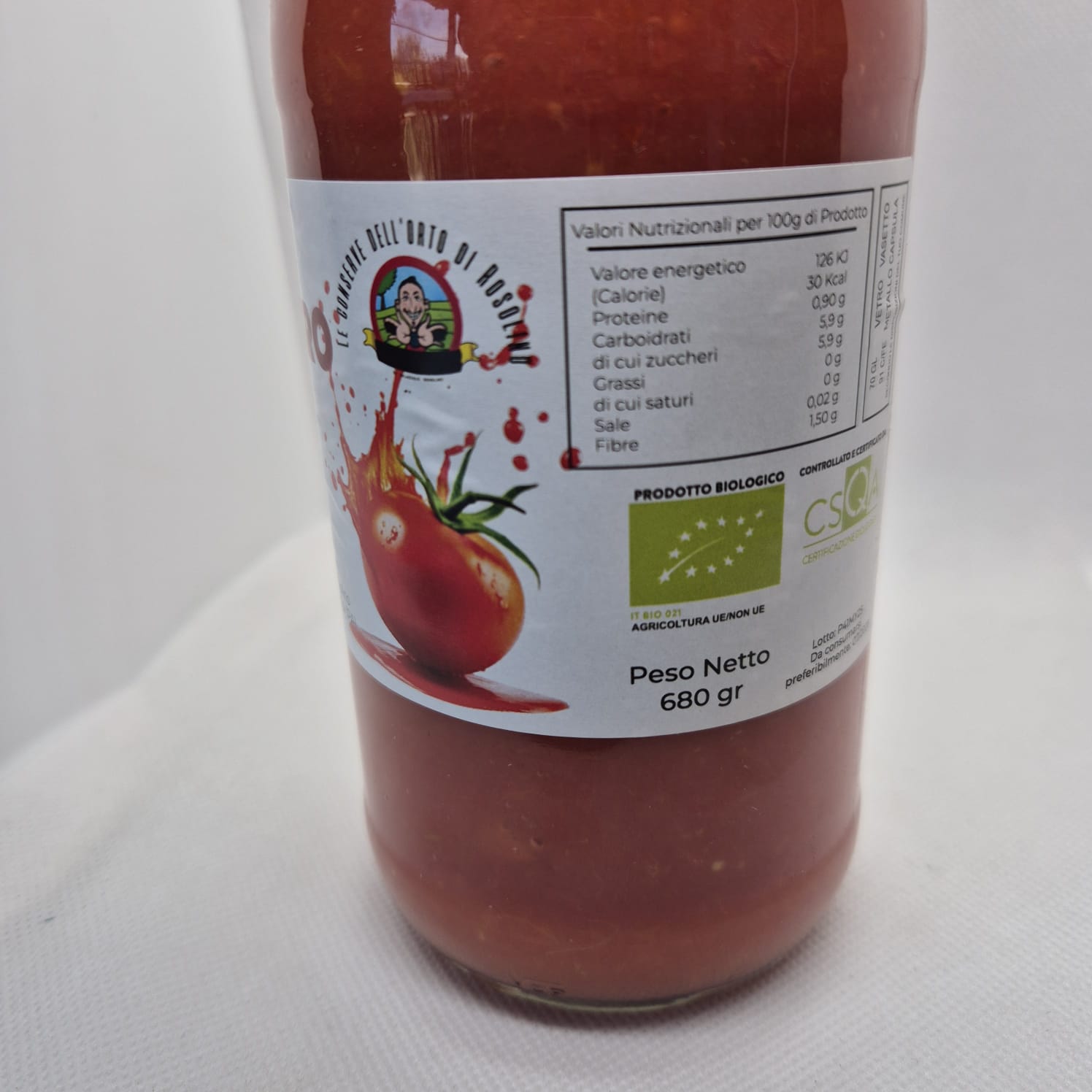 Passata di Pomodoro Bio  – Non Condita